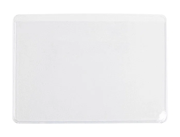 Q-connect Funda portadocumento DNI 130 micras PVC transparente con uñero