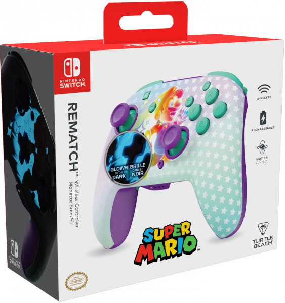 Turtle Beach Rematch Wireless Invincible Mario para Nintendo Switch Turtle Beach Rematch Wireless Invincible Mario para Nintendo Switch