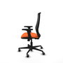 PIQUERAS Y CRESPO Silla de oficina Mardos con mecanismo Sincro, Naranja y Negro