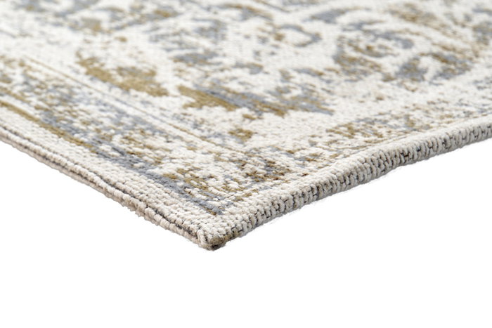DKD Home Decor Alfombra Medil Arabe Verde Marron Claro Algodon Chenilla Poliester 240 x 60 cm