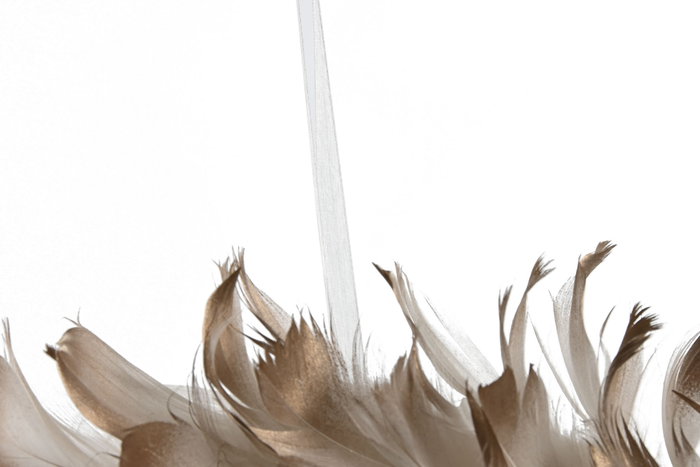 DKD Home Decor Corona de Pluma Colgante 30x7x30 cm Surtida