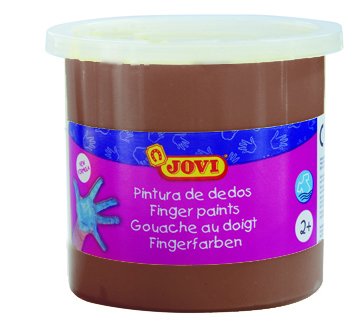 Jovi Pintura a dedos Marrón 125 ml (Set de 5)