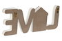 DKD Home Decor Decoración MDF Love Beige