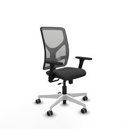PIQUERAS Y CRESPO Silla de oficina Motilla con mecanismo Sincro/Traslack, Gris oscuro y Gris