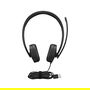 Lenovo 4XD1P83425 - Auriculares Diadema Alámbricos USB-A Estéreo (Negro) para Llamadas y Música - Plegables, Circumaural, Frecuencia 20-20000 Hz