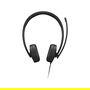 Lenovo 4XD1P83425 - Auriculares Diadema Alámbricos USB-A Estéreo (Negro) para Llamadas y Música - Plegables, Circumaural, Frecuencia 20-20000 Hz