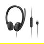 Lenovo 4XD1P83425 - Auriculares Diadema Alámbricos USB-A Estéreo (Negro) para Llamadas y Música - Plegables, Circumaural, Frecuencia 20-20000 Hz