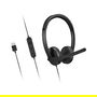 Lenovo 4XD1P83425 - Auriculares Diadema Alámbricos USB-A Estéreo (Negro) para Llamadas y Música - Plegables, Circumaural, Frecuencia 20-20000 Hz