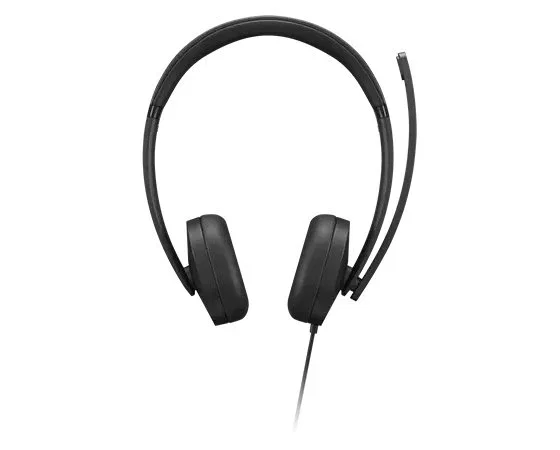 Lenovo 4XD1P83425 Auriculares Diadema Alámbricos USB Tipo A para Llamadas y Música, Circumaural, Negro