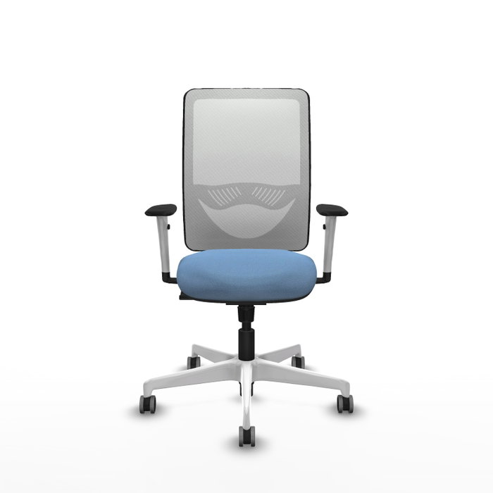 PIQUERAS Y CRESPO Silla de oficina Zulema con mecanismo Sincro, Azul cielo y Blanco PIQUERAS Y CRESPO Silla de oficina Zulema con mecanismo Sincro, Azul cielo y Blanco