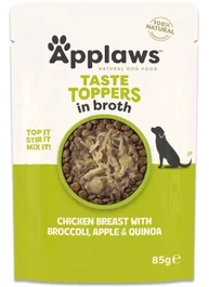 Applaws Topper para Perros Pollo, Brócoli y Quinoa 12x85g