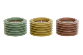 DKD Home Decor Set de Velas de Cera de Parafina Surtidas, 12 Piezas