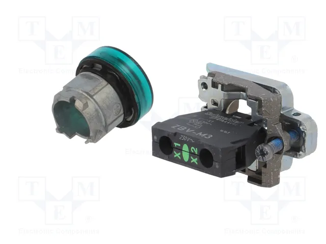 Schneider Electric Harmony XB4 Lámpara de control verde 22mm Schneider Electric Harmony XB4 Lámpara de control verde 22mm