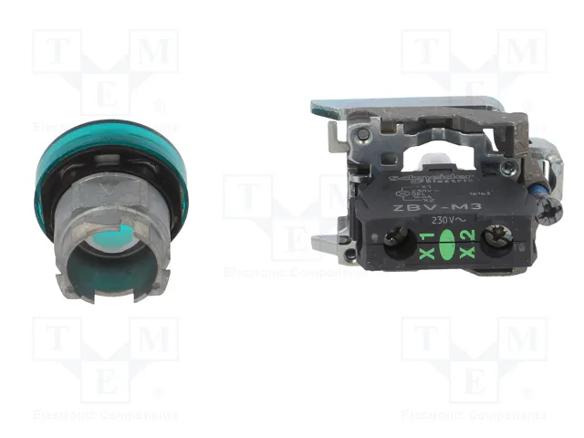 Schneider Electric Harmony XB4 Lámpara de control verde 22mm Schneider Electric Harmony XB4 Lámpara de control verde 22mm