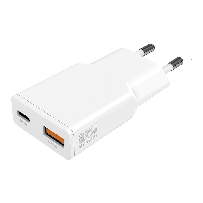 4smarts PDPlug Slim Duos 30W GaN USB-C+USB-A 4smarts PDPlug Slim Duos 30W GaN USB-C+USB-A