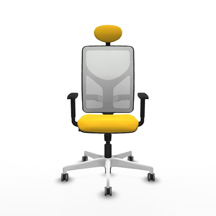 PIQUERAS Y CRESPO Silla de oficina Motilla con mecanismo Sincro, Amarillo y Blanco PIQUERAS Y CRESPO Silla de oficina Motilla con mecanismo Sincro, Amarillo y Blanco