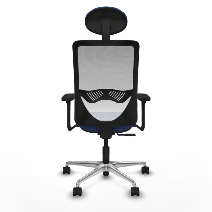 PIQUERAS Y CRESPO Silla de oficina Zulema con mecanismo Sincro, Azul marino y Blanco PIQUERAS Y CRESPO Silla de oficina Zulema con mecanismo Sincro, Azul marino y Blanco