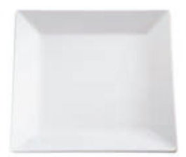 Pure Plato Cuadrado Blanco 18x18x3 cm