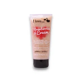 I Love Strawberries & Cream Gel de ducha con exfoliación 200 ml