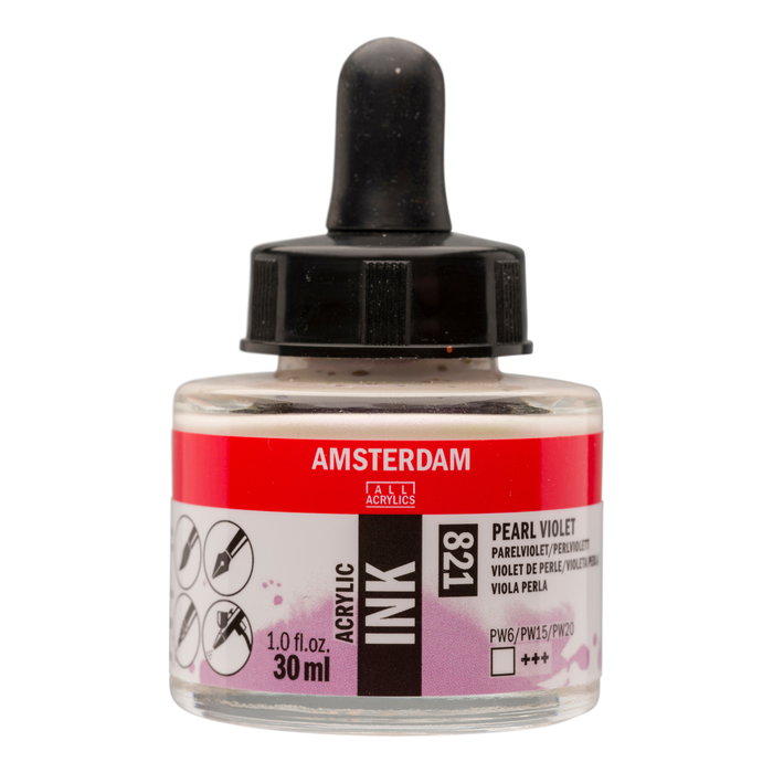 Amsterdam Tinta Acrílica Violeta Perla 821 de 30 ml