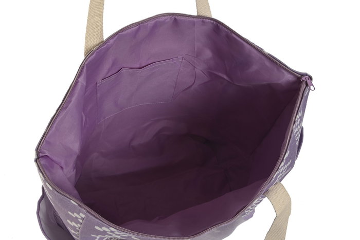 DKD Home Decor Bolso Mediterraneo Lila Naranja 20 x 60 x 56 cm (4 Unidades)