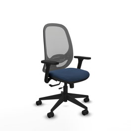 PIQUERAS Y CRESPO Silla de oficina Cilanco Azul marino y Gris
