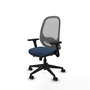 PIQUERAS Y CRESPO Silla de oficina Cilanco Azul marino y Gris