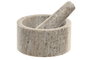 DKD Home Decor Mortero de Mármol Beige 12,5x12,5x7,5 cm