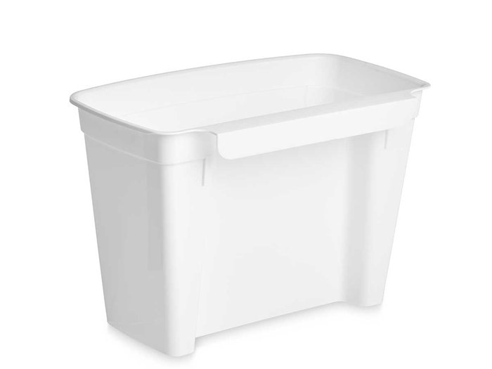 Kinvara Portabasura Puerta con Soporte Blanco 27 x 18 x 16.5 cm (Set de 12)