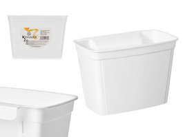 Kinvara Portabasura Puerta con Soporte Blanco 27 x 18 x 16.5 cm (Set de 12)