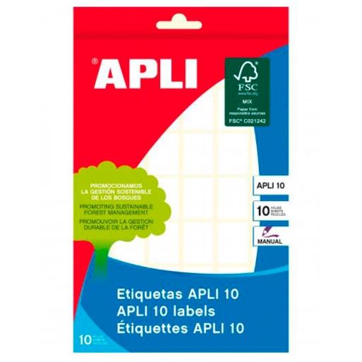 Apli Etiquetas de Escritura Manual Blancas 16x22mm (420 unidades)
