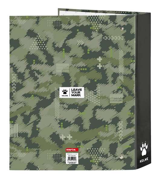 Carpeta de anillas Kelme Travel Negro Verde A4 27 x 33 x 6 cm Carpeta de anillas Kelme Travel Negro Verde A4 27 x 33 x 6 cm