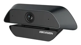 Hikvision DS-U12 Cámara Web USB 2 MP Full HD 1080p 30 fps con Micrófono Incorporado y Soporte Clip, Color Negro