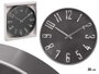 GIFTDECOR Reloj de Pared Plata Aluminio 30cm