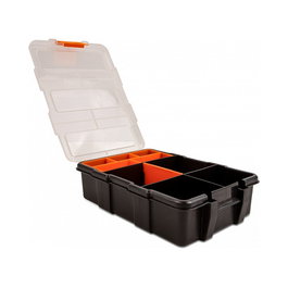 DeLOCK Caja de clasificación con 11 compartimentos 220 x 155 x 60 mm naranja/negro