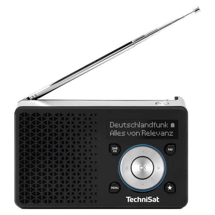 TechniSat DigitRadio 1 ASA - Sintonizador de Radio Digital DAB/DAB+ y FM, Color Negro/Plateado