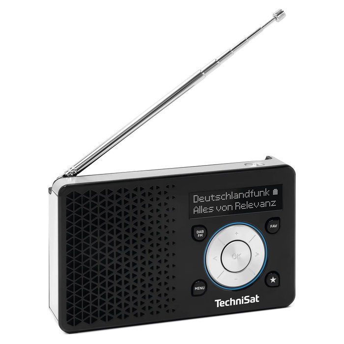 TechniSat DigitRadio 1 ASA - Sintonizador de Radio Digital DAB/DAB+ y FM, Color Negro/Plateado