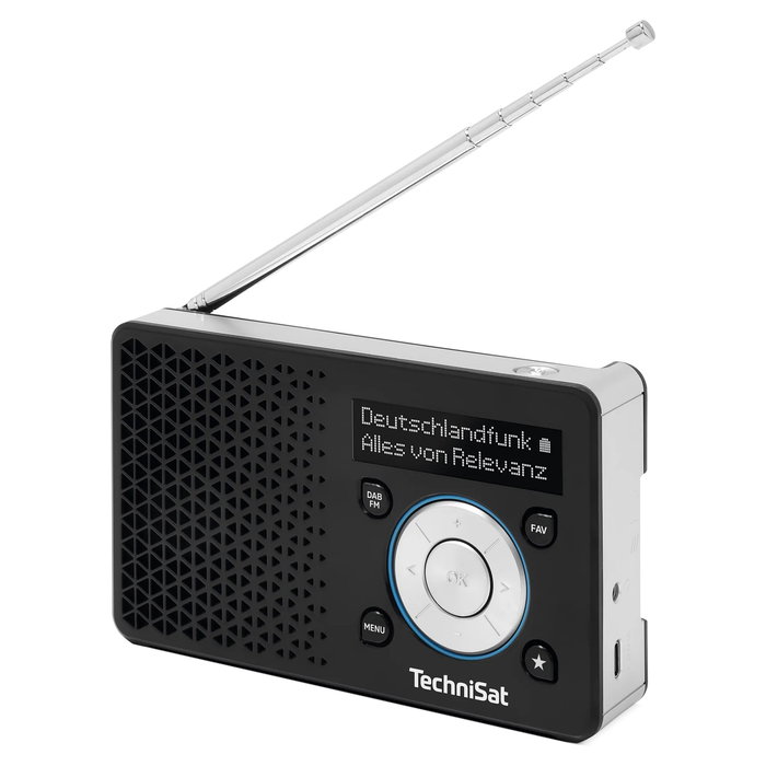 TechniSat DigitRadio 1 ASA - Sintonizador de Radio Digital DAB/DAB+ y FM, Color Negro/Plateado