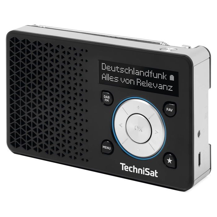 TechniSat DigitRadio 1 ASA - Sintonizador de Radio Digital DAB/DAB+ y FM, Color Negro/Plateado