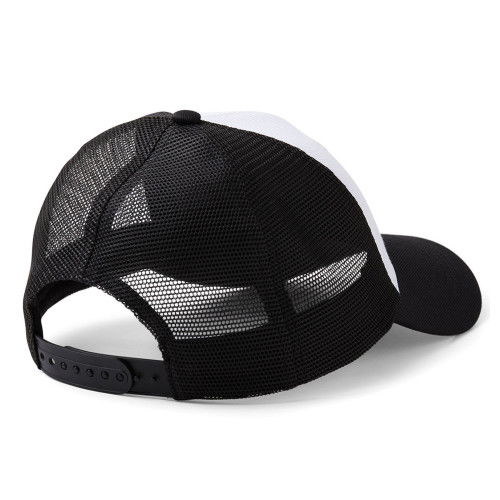 Cricut 2009419 Gorra de béisbol de malla y poliéster para adulto unisex, color negro y blanco