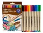Artline Rotulador Supreme Brush Punta Pincel Base Agua Bolsa 12 Unidades Colores Surtidos