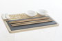 DKD Home Decor Sushi Set 9 Bambú Pizarra 28,5x18,5x2,6 Natural