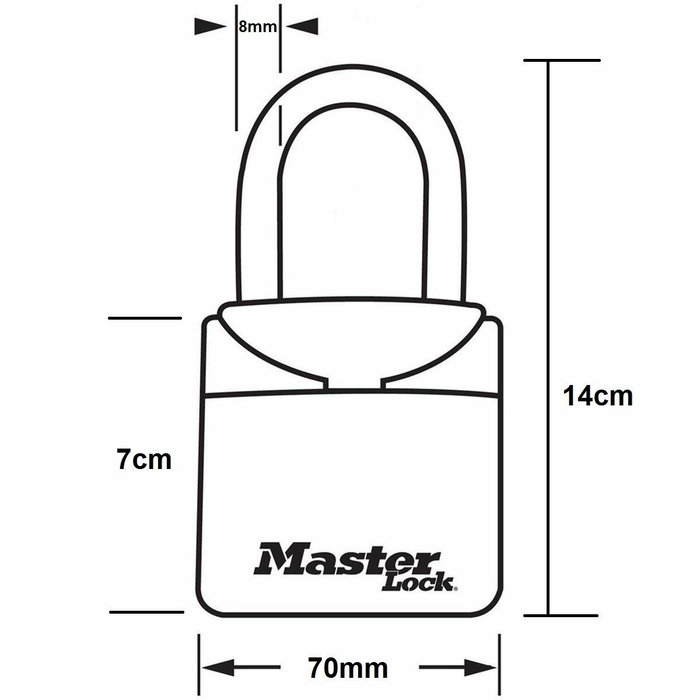 Master Lock Mini Caja de seguridad para llaves 5406EURD con asa