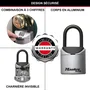 Master Lock Caja de Seguridad para Llaves 5406EURD Mini Formato XS con Asa Cuerpo Metálico Combinación Personalizada