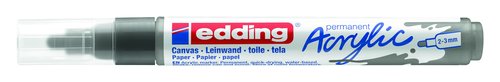 EDDING Marcador Acrylic 5100 Cónico 2-3 mm Antracita (Set de 10) EDDING Marcador Acrylic 5100 Cónico 2-3 mm Antracita (Set de 10)