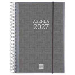 Finocam Agenda de Espiral Personalizable A4 2027 con Tapa de Polipropileno