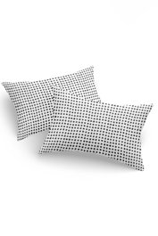 L'essentiel linge de maison Juego de 2 Fundas de Almohada Only Uzay, Algodón 100%, 50x70cm, Blanco y Negro