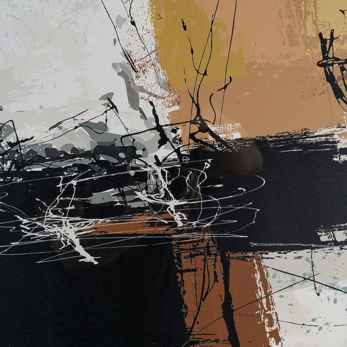 Cuadro Abstracto Madera-Cristal Impreso 73 X 3 X 73 cm