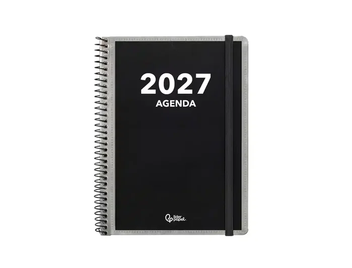 Liderpapel Agenda de oficina 2027 A5 semana vista bilingüe