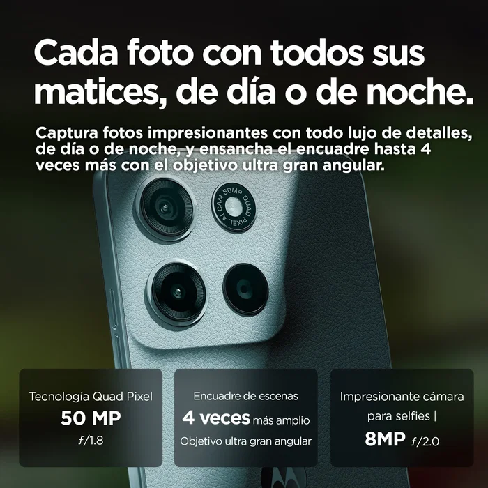 Motorola moto g15 8 GB RAM, 512 GB de almacenamiento, 6,72 pulg, Azul claro